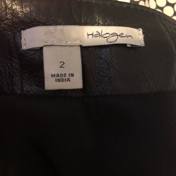 𝅺halogen Leather Pencil Shirt - Picture 6 of 7